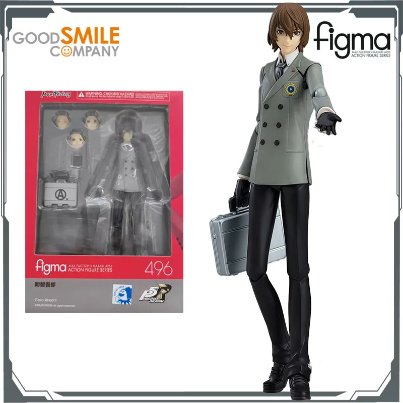 

GSC Original Figma 496 Goro Akechi 150mm Anime Action Figures Toys for Boys Christmas Gift Collectible Model Ornaments