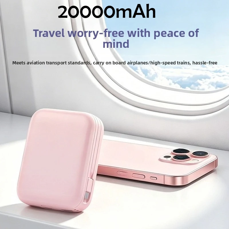 Taepiaai 20000mAh Power Bank Fast Charging with Makeup Mirror External  Battery Portable for IPhone 17 16 14 Samsung Huawei view 6