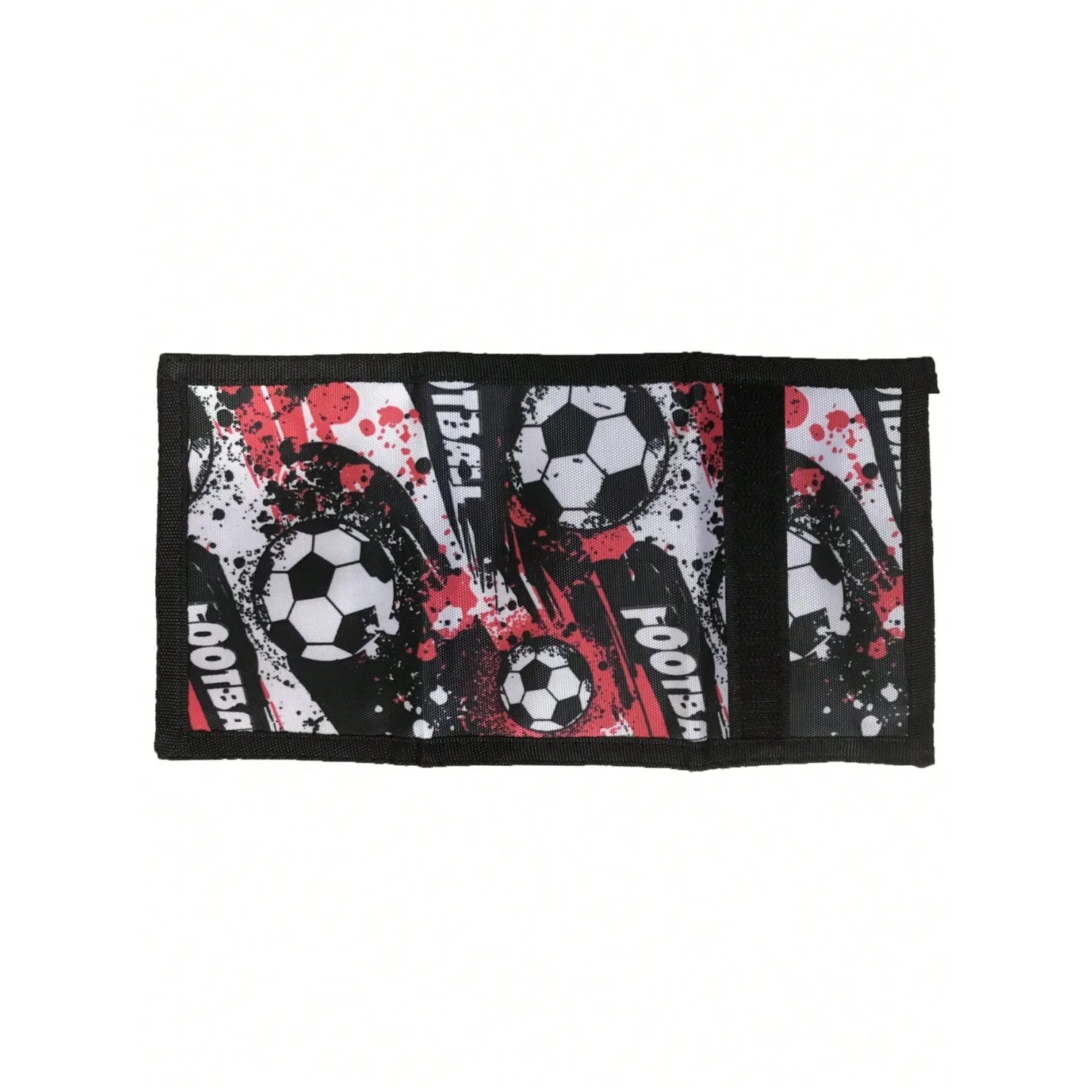 Soccer Football Print  Kids Wallets Boys Slim Wallet Trifold Sports with Travel Coin Purse Cards Holder Children\'s Gifts
