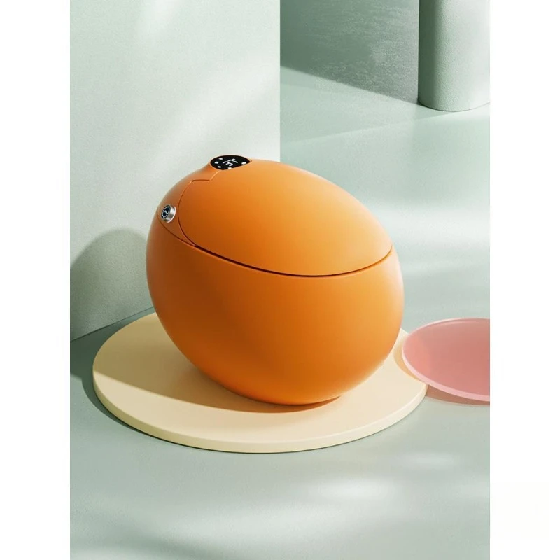 Color dopamine egg shape, household smart toilet siphon fully automatic