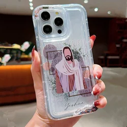 Jesus & Virgin Mary Pattern Phone Case for iPhone 16 Pro Max Cases iPhone 15 14 13 11 12 Pro 7 8 Plus X XR Anti-Drop TPU Cover