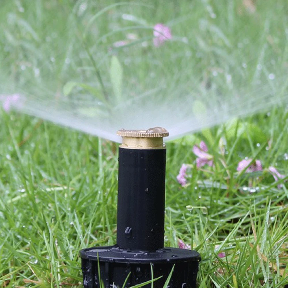 High Quality Adjustable Garden Spray Nozzle 90/180/360 Degree P-o-p up Sprinklers Plastic Lawn Watering Sprinkler Head