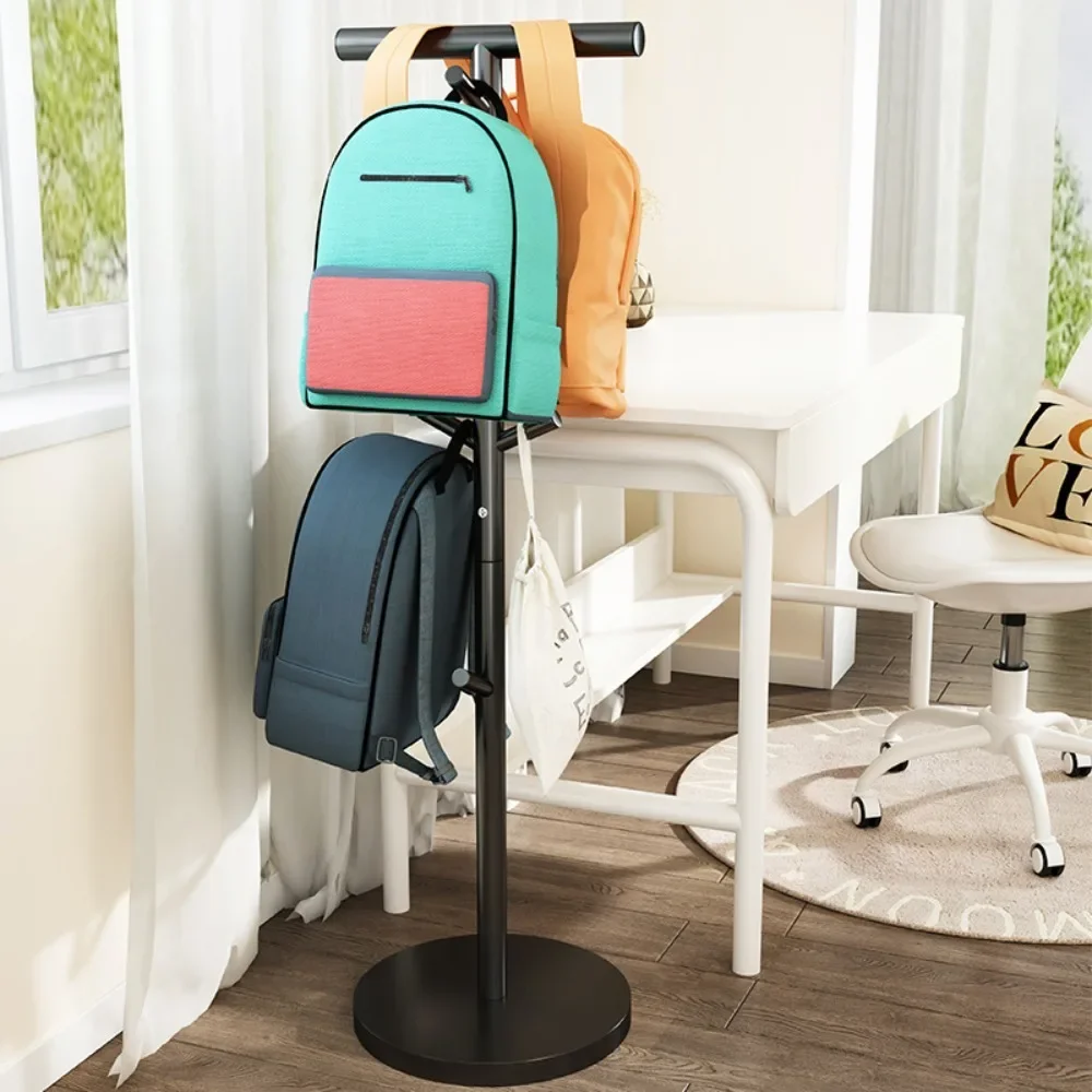 Handbag Display Rack Single Rod Vertical Side Hanging Bag Shelf Living Room Hanging Storage Organizer Mobile Coat and Hat Racks