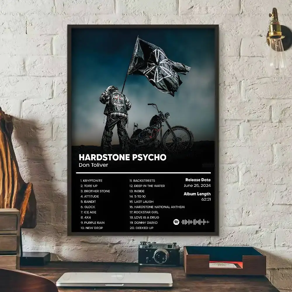 دون توليفر المغني هاردستون النفسية ملصق معرض يطبع ذاتية اللصق ديكور المنزل الديكور صور مطبوعة للحوائط غرفة المعيشة ملصق #6