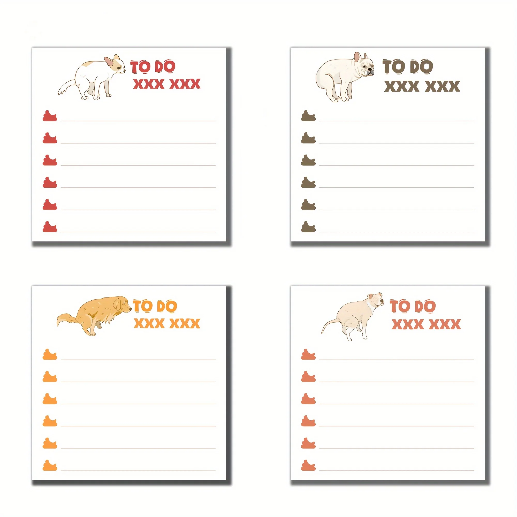 1 Uds notas de humor-notas de caca de perro, notas de tareas divertidas de oficina, regalos divertidos para colegas y amigos-cuenta de cuaderno de elefante blanco
