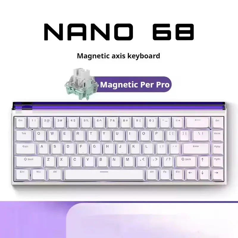 Madlions NANO68 PRO Mechanical Keyboard Magnetic Switch RGB Hotswap 8000HZ RT 0.01mm DSK MT Gamer Esports Gaming Wired Keyboard