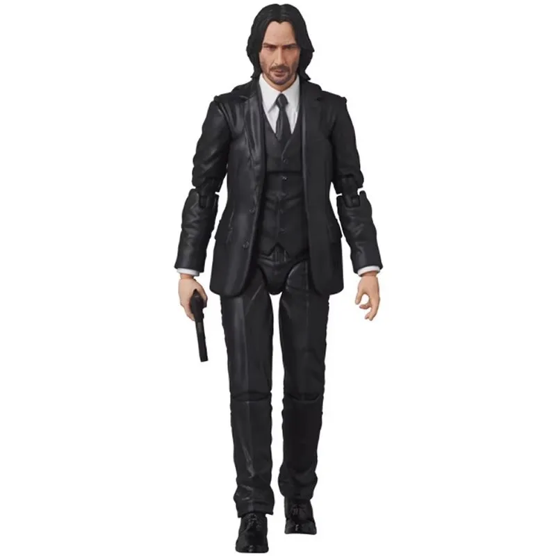 

New Fast Pursuit 4 Remastered Mafex 212 John Wick 6-Inch Mobile Puppet Model High Quality Desktop Collection Ornaments Gift