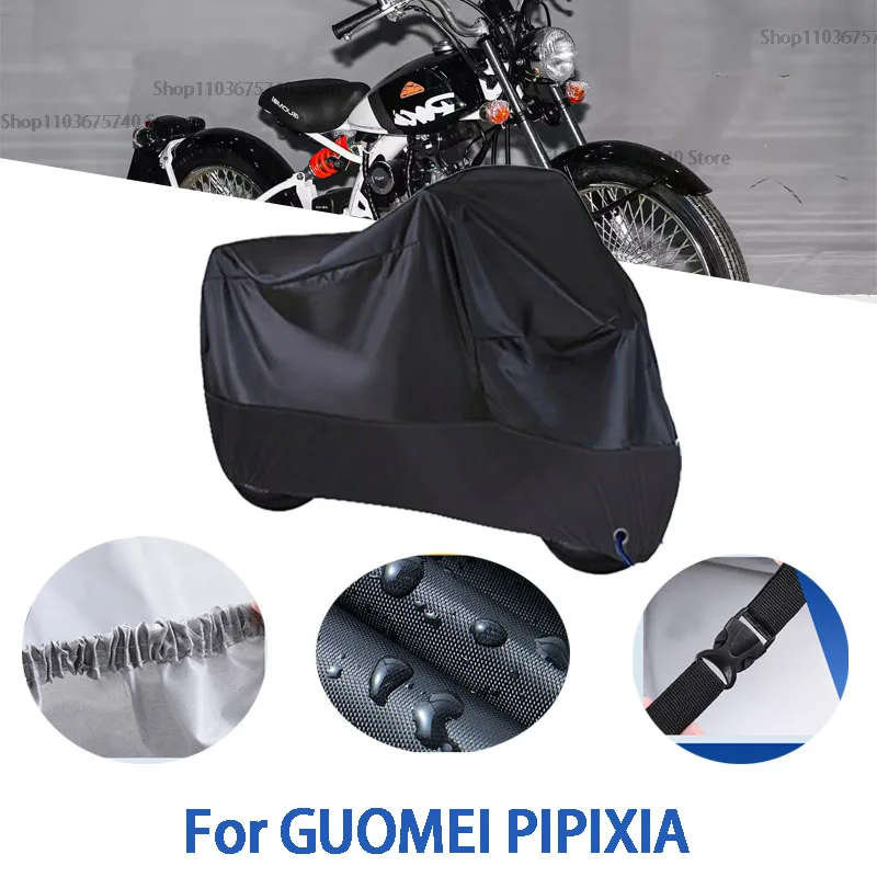 

Motorcycle Full Covers For GUOMEI PIPIXIA Car Outdoors Sun Protection Dust No Ear Thickened Oxford Clothcover Accessories