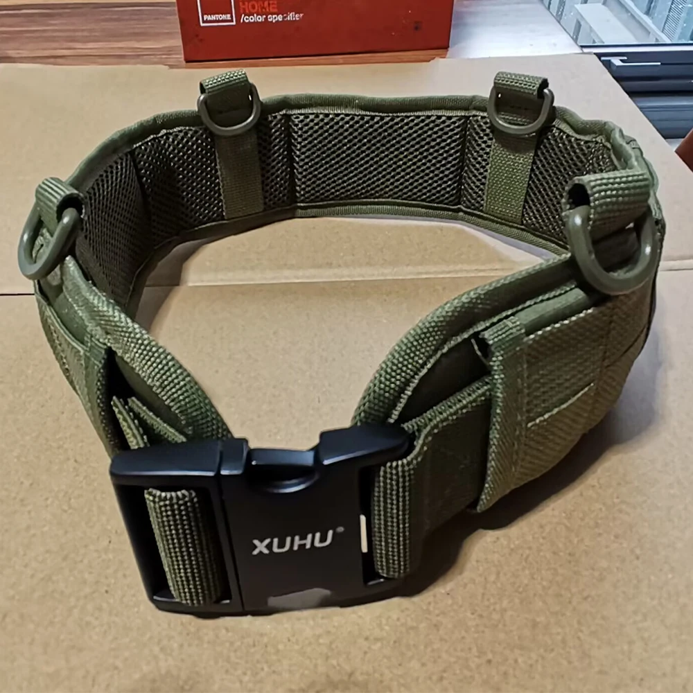 XUHU Tactical Bison Style Outdoor Molle Waist Seal Inner And Outer Belt Quick Detach Metal Buckle Lightweight Military MC Belt