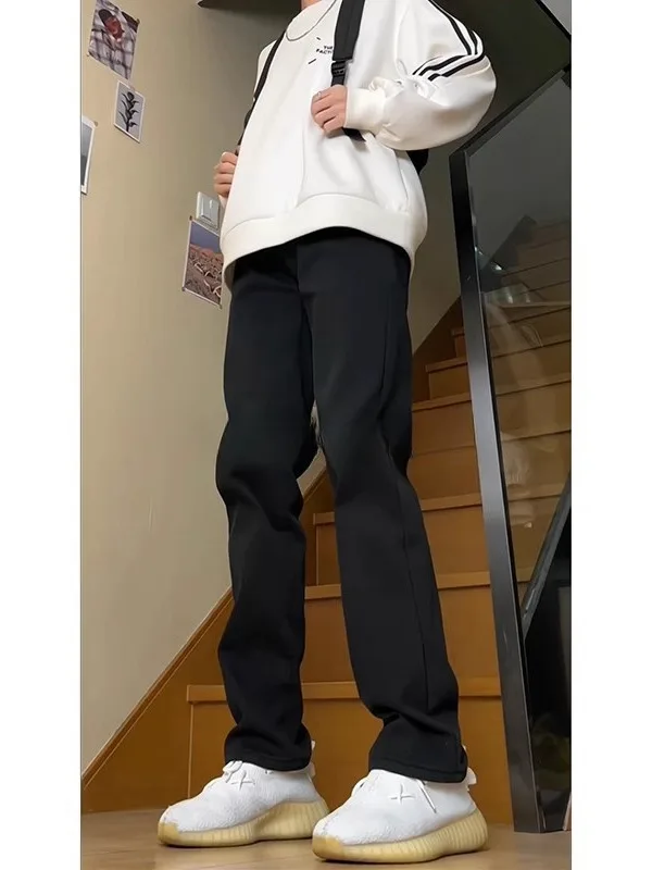 

Мужские джинсы Bla Slim Fit с высокой посадкой, джинсовые брюки с прямыми штанинами, весенне-осенняя одежда для более высоких парней, американские стрелки...