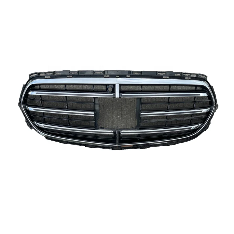 

The New High Quality E-Series W213 Deluxe Air Intake Grille ACC Features a Chrome Shield on the air Intake for Mercedes-Benz