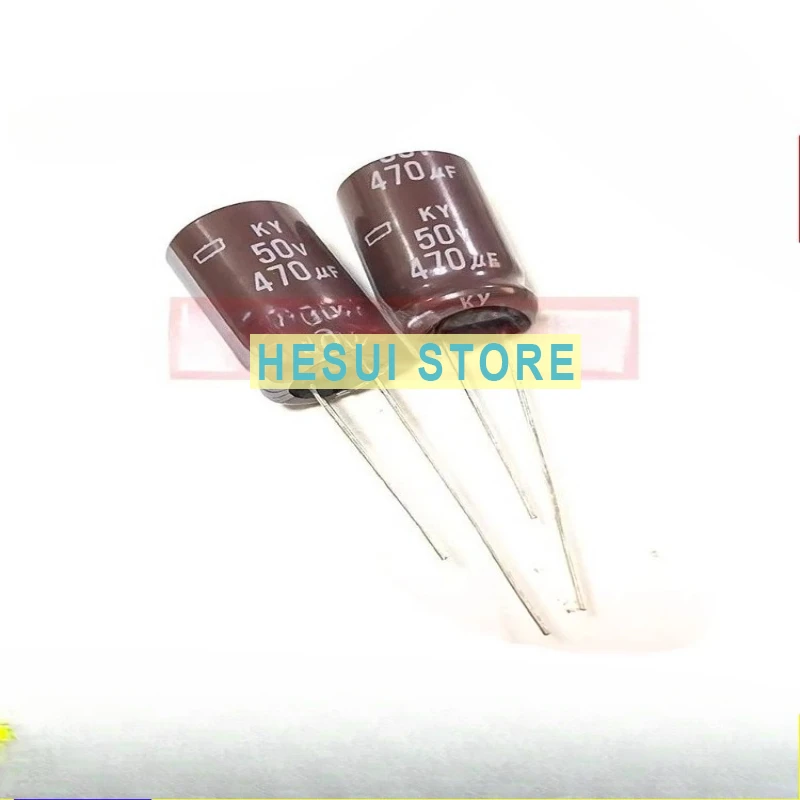 

10Pcs Chemical imported electrolytic capacitor 50v470uf 12.5 * 20 black diamond KY high frequency 470UF 50V