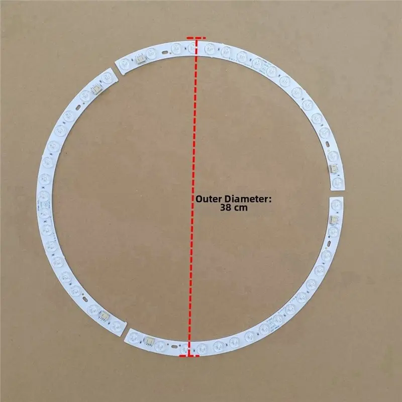 A01F-Dimmable Curved LED Light Strip With Adjustable Color Temperature For Ceiling Fan Lighting