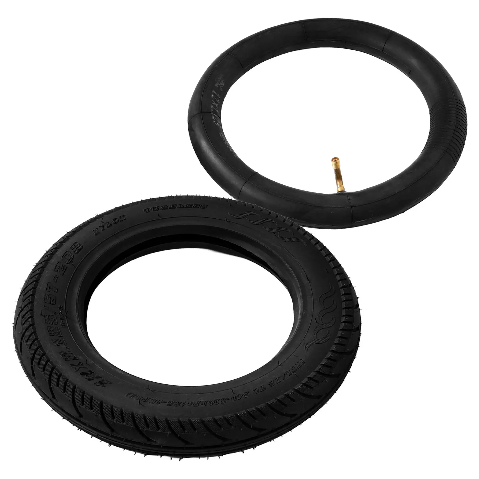 

1Set Scooter Tire Tube Set for Electric Scooters Anti Burst Design Heavy Duty Rubber Inner Tube High Strength Quiet Operation