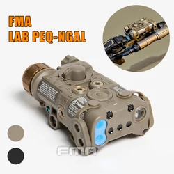 FMA LAB PEQ-NGAL Mini Version PEQ Tactical Airsoft LAB PEQ NGAL LED + IR Red Laser Hunting Battery Case TB1398