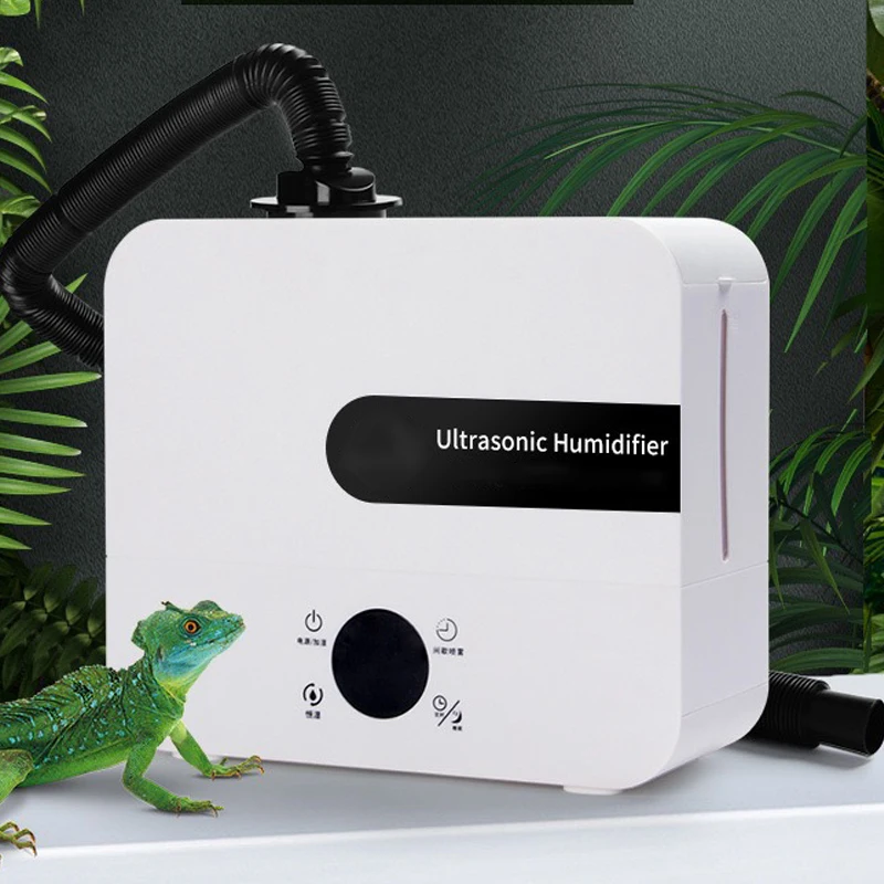 2.5L Ultrasonic Reptile Amphibians Humidifier Intelligent Spray With Remote Contro Lizard Mute Humidifier Terrarium Misting Cool