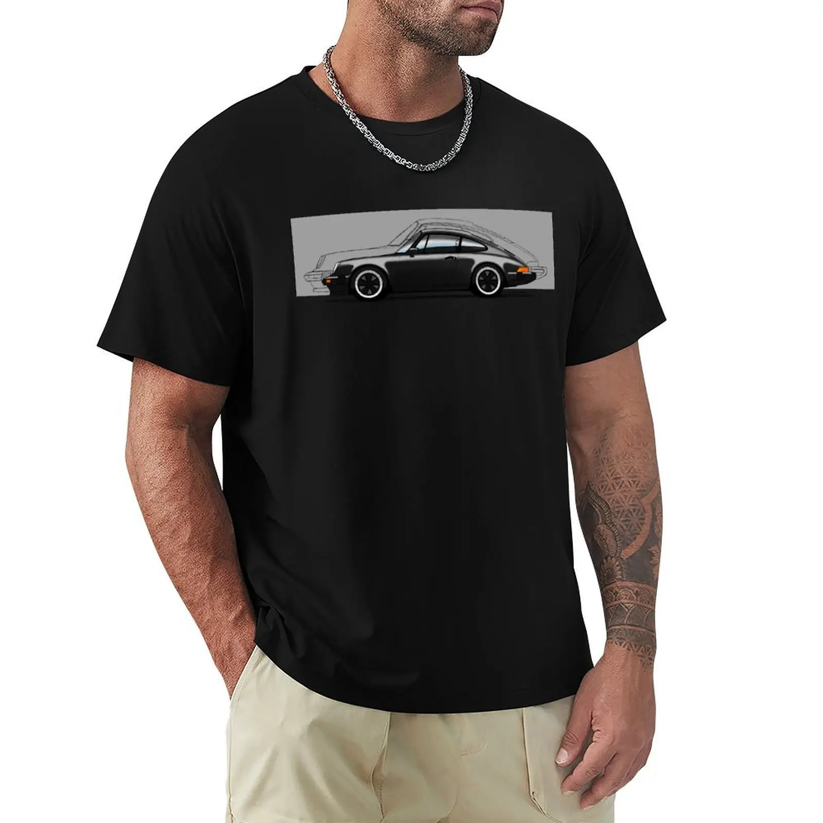 

My drawing of the iconic German sports car (for dark backgrounds) T-Shirt oversized t shirt Clothing men clothes