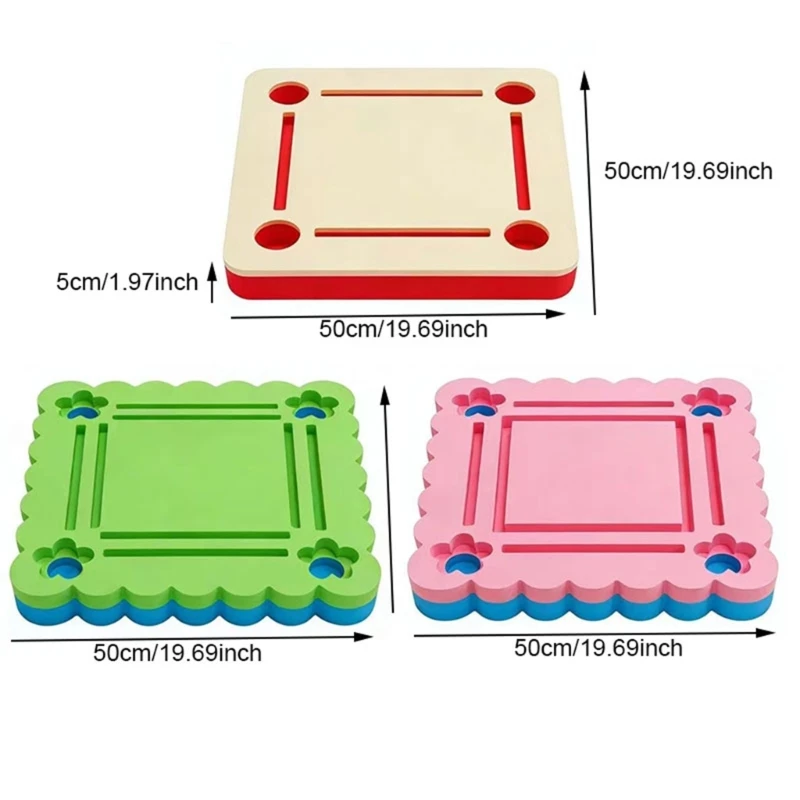 Floating EVA Pool Mahjong Table Waterproof And Light Weight Foam Game Table For Swimming Pool Parties And Familily Fun 24BD