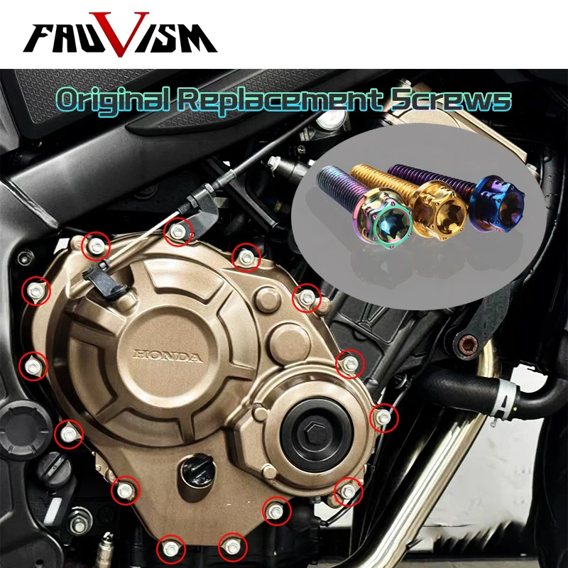 

Для Honda CBR650R CB650R болт двигателя аксессуары для мотоциклов винт из нержавеющей стали 304 крышка сцепления M6 шестигранная гайка 21-24