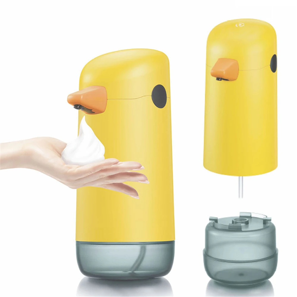 Automatic Foam Soap Dispenser Yellow Duck for Childs Touchless Smart Foam Washer Infrared Sensor Liquid Dispenser Hand Sanitizer