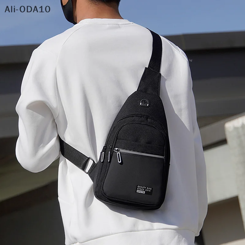 

Lightweight Men's Chest Bag Casual Polyester Crossbody Bag Hiking Multipurpose Sling Bag For Outdoor Sports Daily Commute