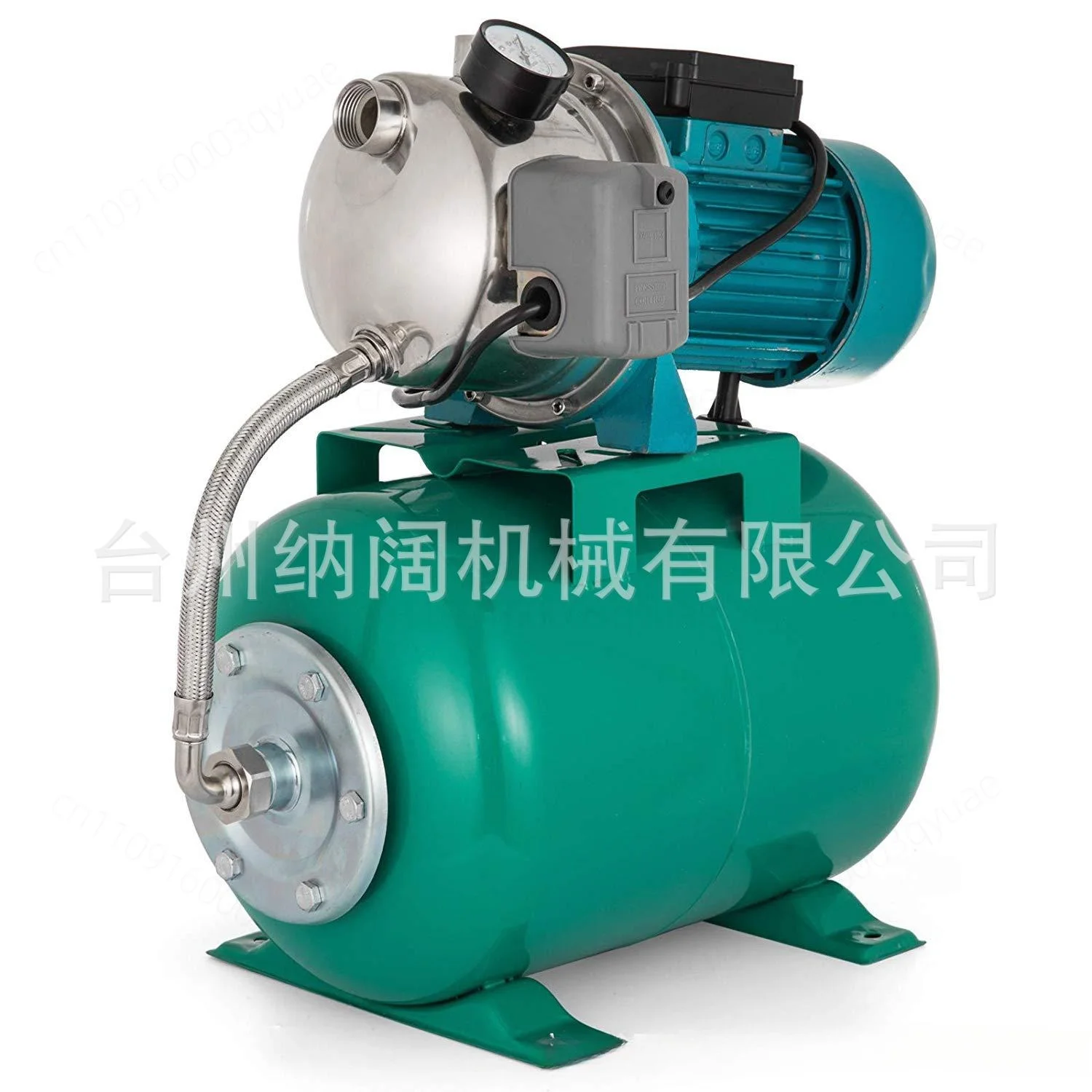 Stainless Steel Shallow Well Jet Pump 750W Garden Water Pressure Booster Pump 1HP 110V US Standard Pressure Tank Water Pump
