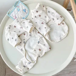 Pet Floral Bottom Shirt Pet Four Legged Jumpsuit Little Dog Cat Clothing Autumn Winter Bottom Shirt Dog Clothes Puppy Clothes