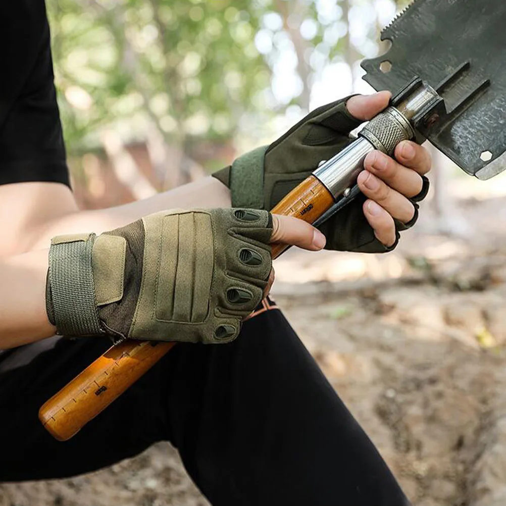 

Half finger Gloves Men Black Mitten Anti microfiber Sports Riding Cycling Mountain Bike Skid proof