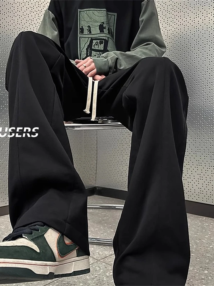 

Мужские спортивные брюки Thiened Fce, свободные повседневные длинные брюки, осенне-зимние, новые, в стиле ретро, американский уличный стиль