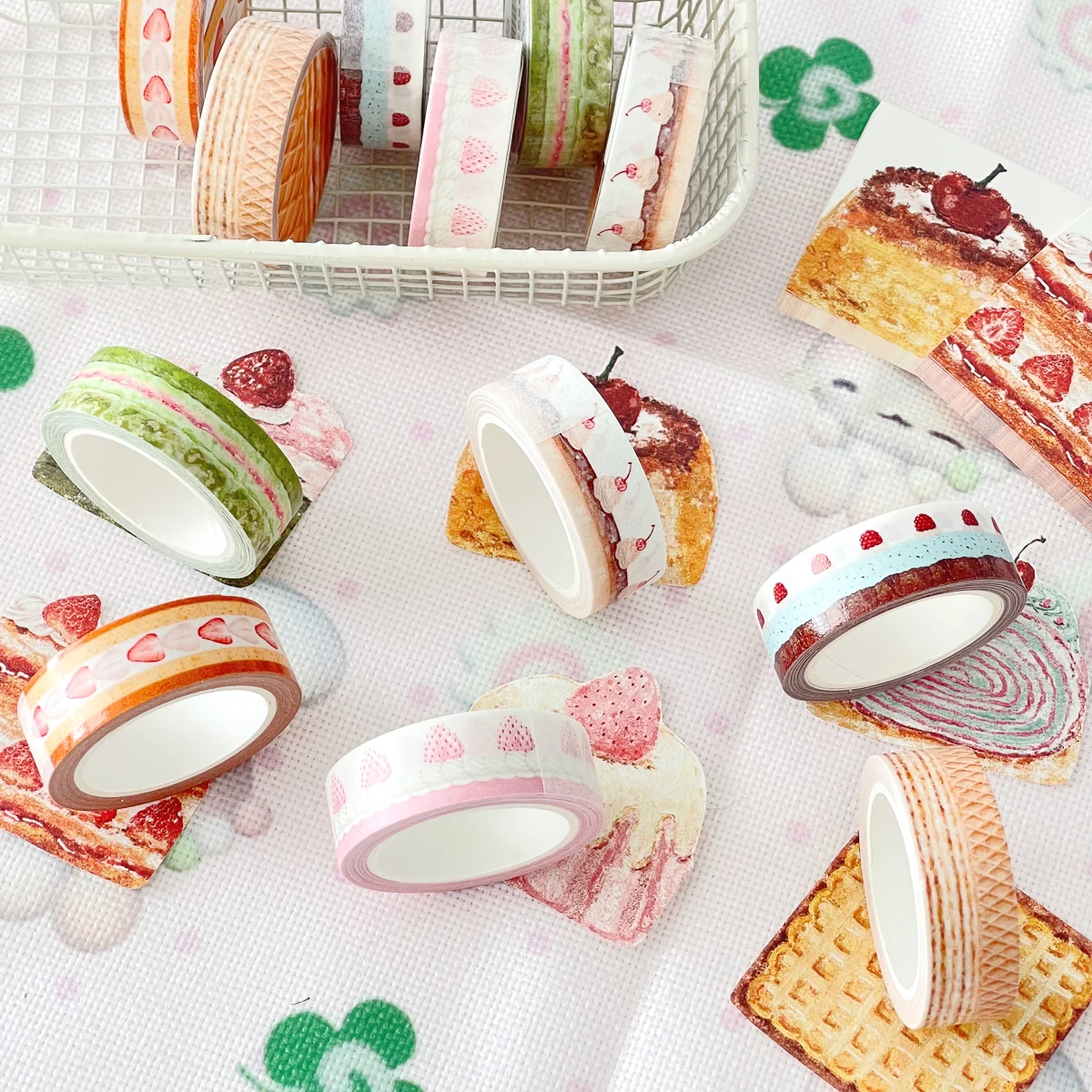 Kawaii Deco Masking Tapes Fruit Cake Washi Tape for Dessert Scrapbooking For Arts Diy Crafts Album Journal Planner - view 6