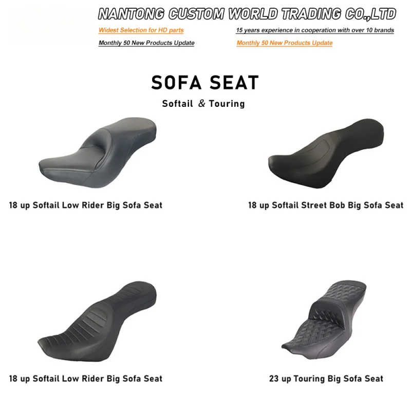 

Подходит для подушки сиденья мотоцикла Harley Softail18 + Newi Street Fighter 23, большое сиденье для дивана с задним скольжением