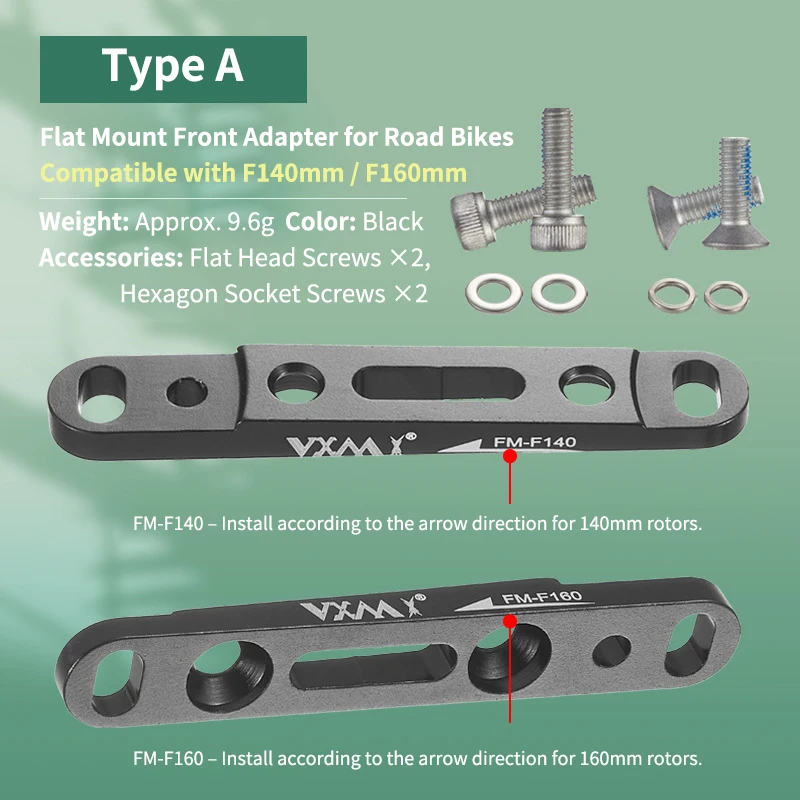 Flat/Post Mount Disc Brake Adapter Cycling 160/140mm Flat Direct Mount Oonversion Seat Bicycle Accessories Part - view 3