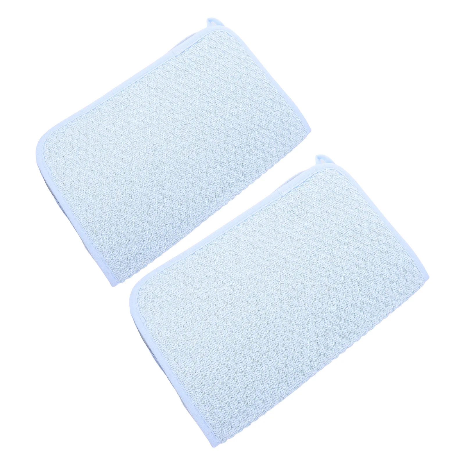 2Pcs Microfiber Dish Drying Mats Absorbent Thick Cushioned Kitchen Worktop Protector Fast Draining Non Slip Dry Pad for Dishes