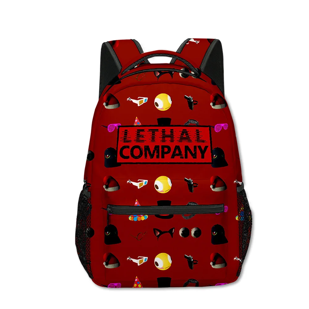 Cartoon Cool Youthful School Bags Unisex Lethal Company Travel Bags 3D Print Oxford Waterproof Notebook Shoulder Backpacks