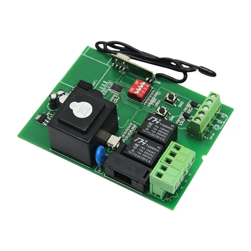 220V Control Board Für Motor Garage Tür Rollladen Auto Tor 433mhz Control Panel Mit Fernbedienung Sender