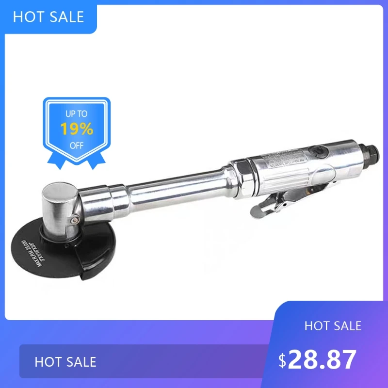 

0728 WX-813 Air pneumatic Cutter 18000RPM 3"-75mm Pneumatic Cutting machine Tool with extra long handle New