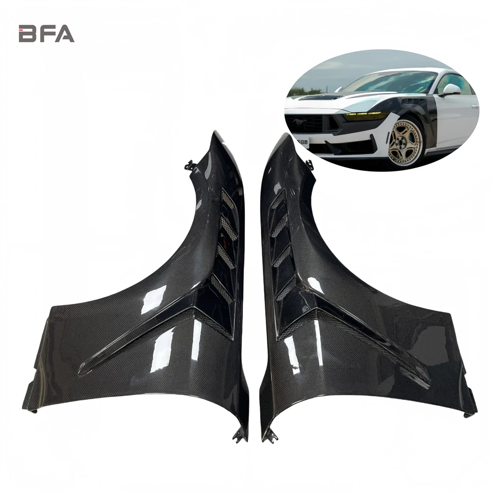 

For Ford Mustang Carbon Fiber Fender 2024 Mustang Open Hole Cooling Style Fender Body Kit
