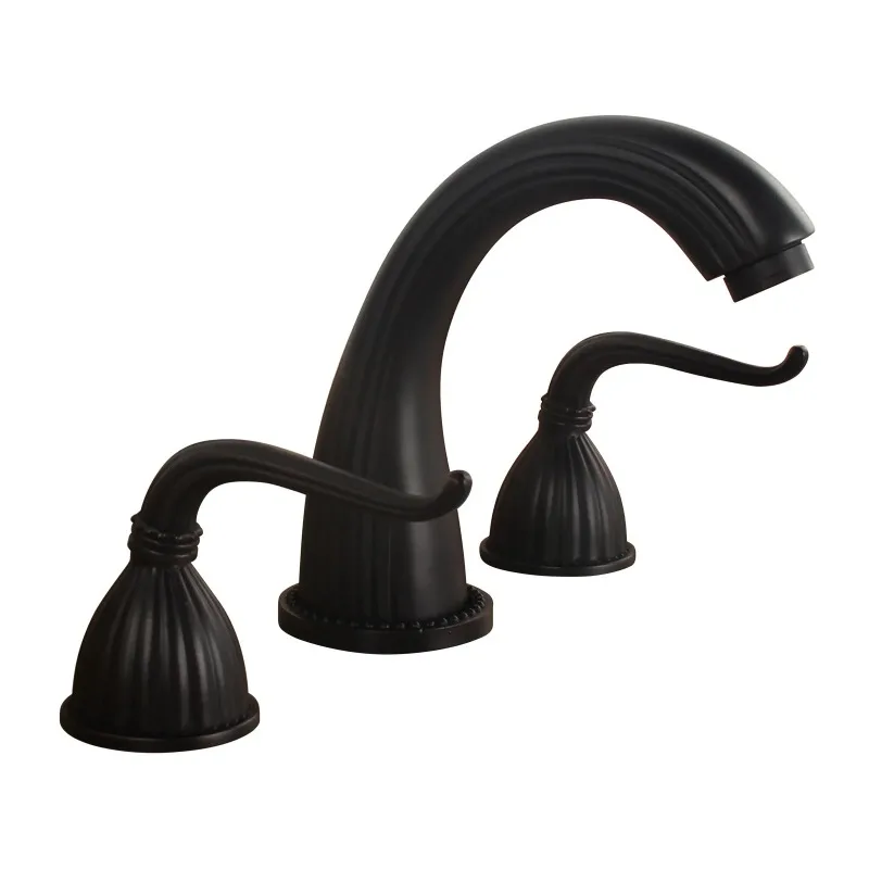 

Modern China Made Dual Handle Brass Basin Faucet Sanitary Lavabo Tap with Ceramic Mount Mixer