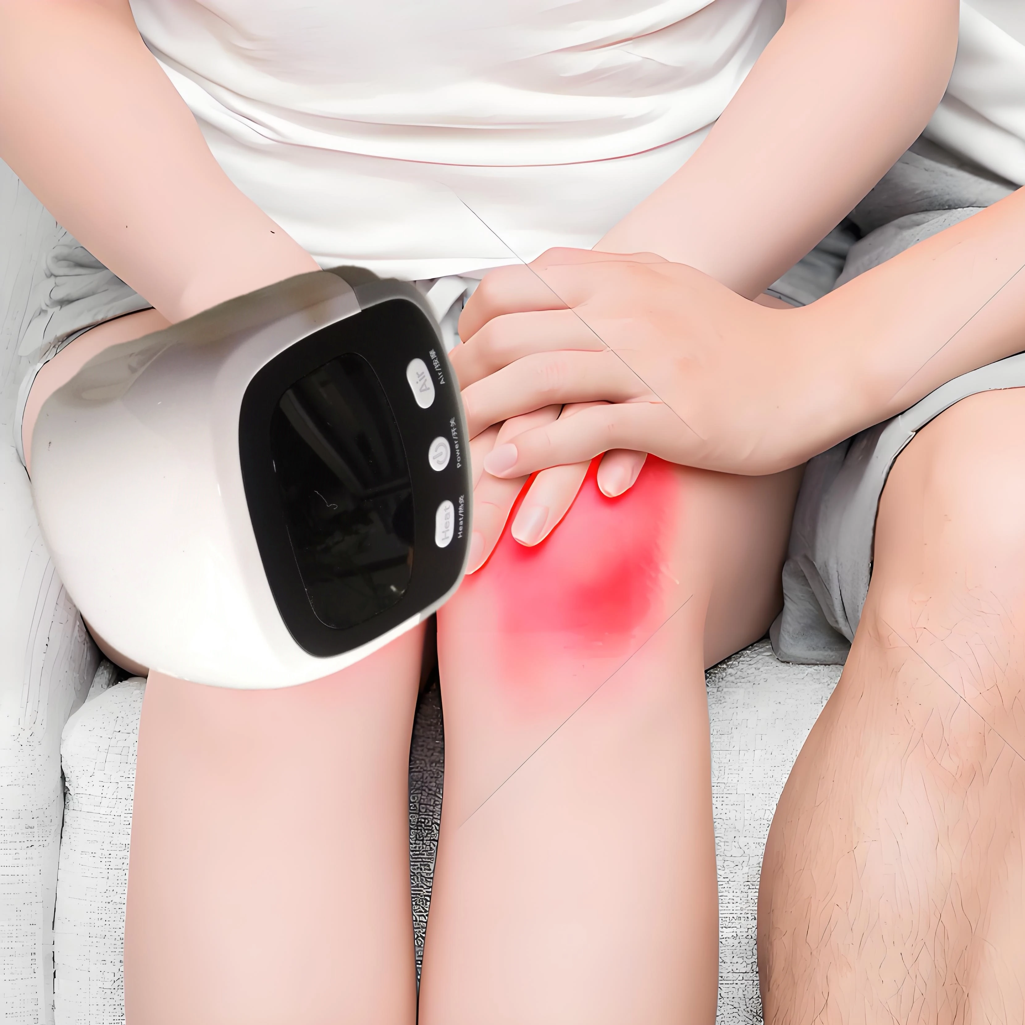 

Cold Laser knee massager. Knee Pain Physiotherapy Electric Knee Care. Osteoarthritis Rheumatoid Arthritis 110-220V