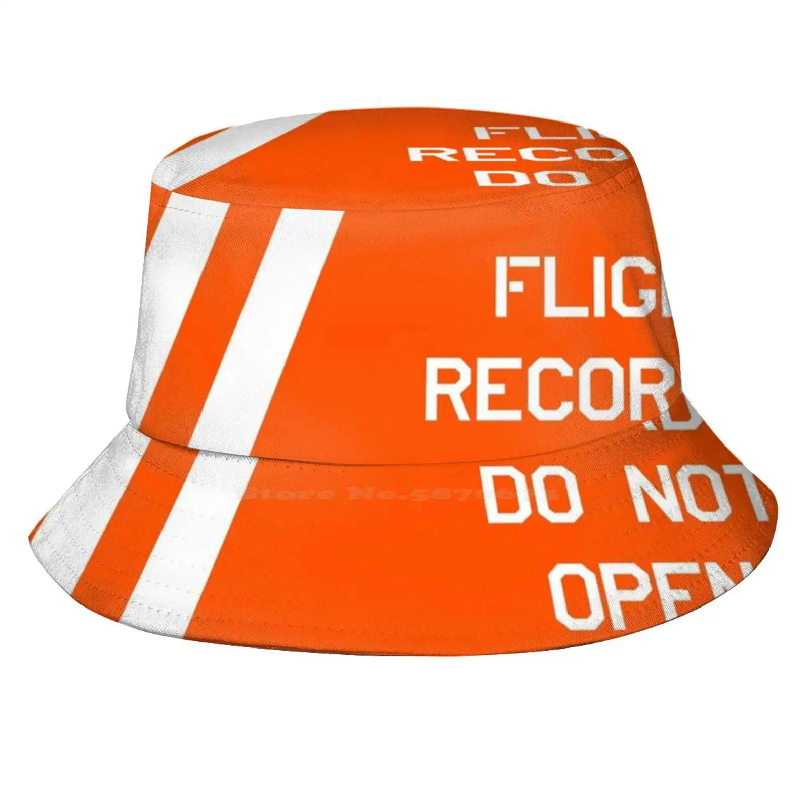 Flight Recorder Do Not Open Sun Cap Fisherman Hat Bucket Hats Flight Recorder Black Box Emergency Air Crash Safety Aerospace