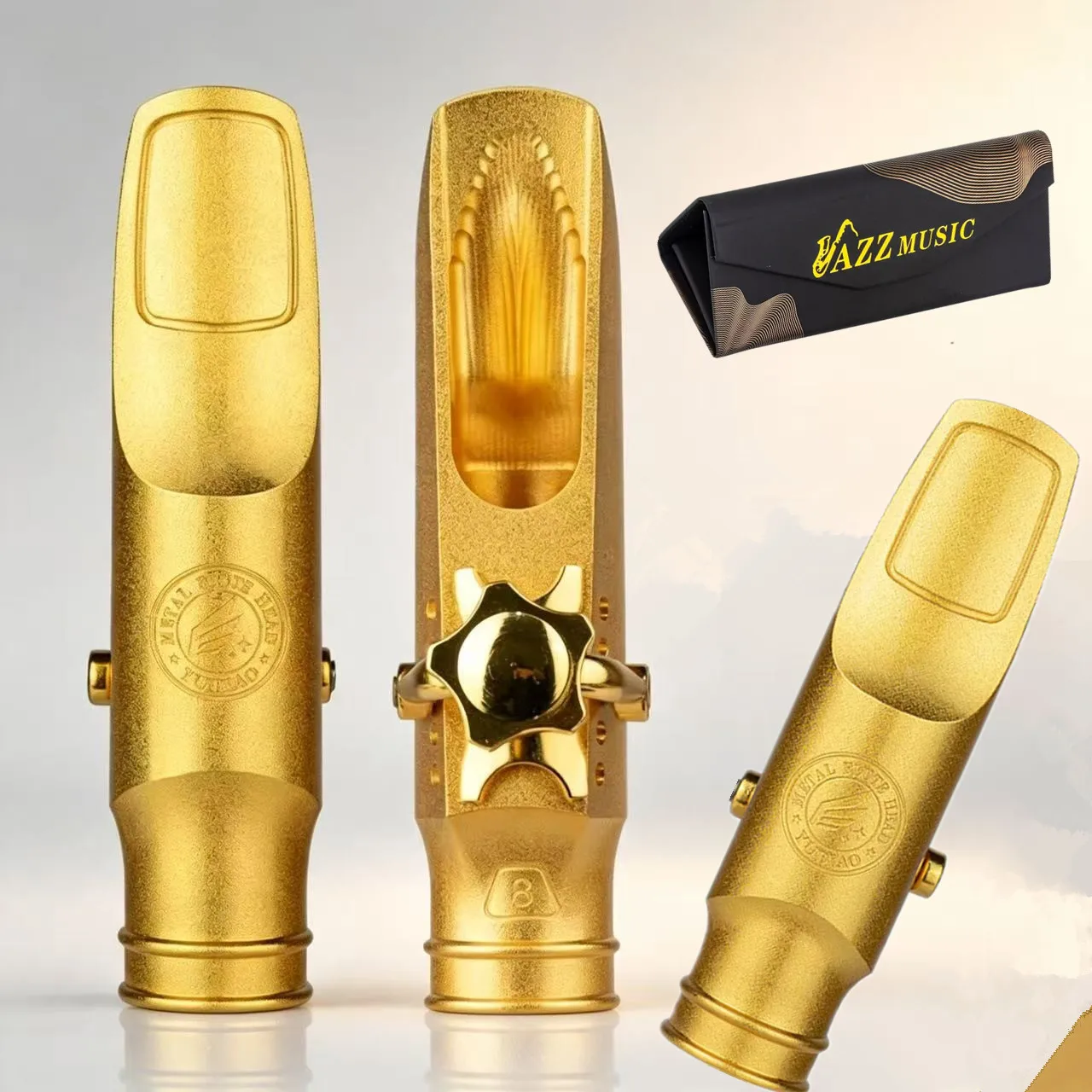 E-Flat Alto Saxophone, B-Flat Tenor Saxophone, Soprano Saxophone, Popular Jazz Professional Performance Grade Metal Mouthpiece