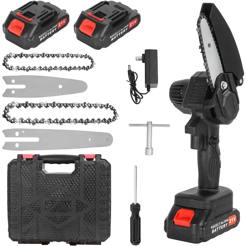 

Mini Chainsaw,4/6 Inch [2025 Upgraded]|Mini Cordless Electric Chain Saw|Small Handheld Portable Chainsaw Battery Powered Chain S