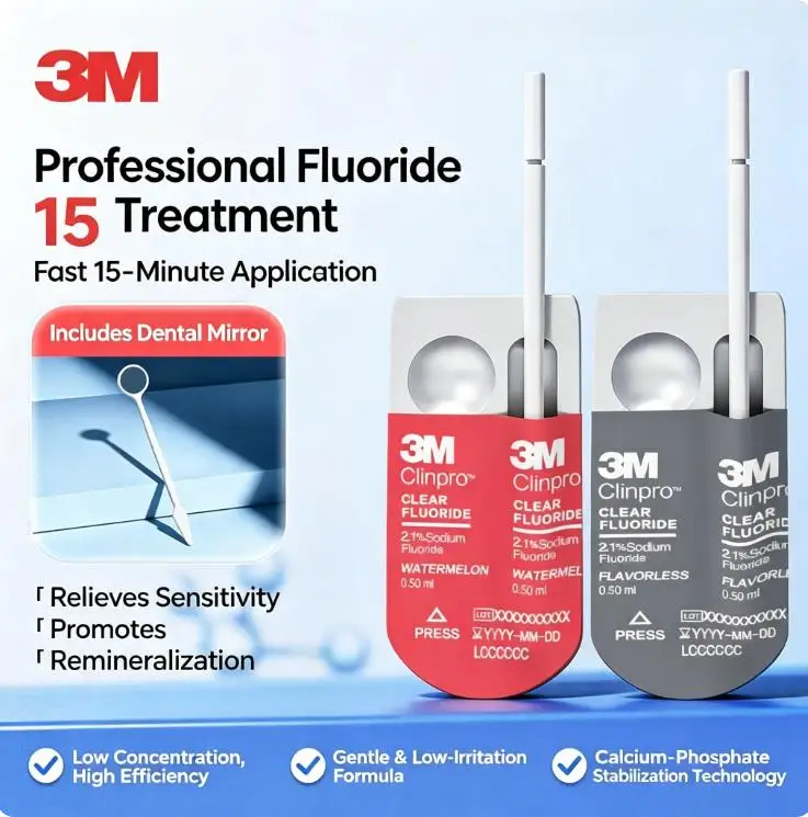 Fluoride Protective Paint Children Fluoride Dental Material Shile Fluoride Protective Paint for Sensitive Teeth 0.5ml Ral Cavity