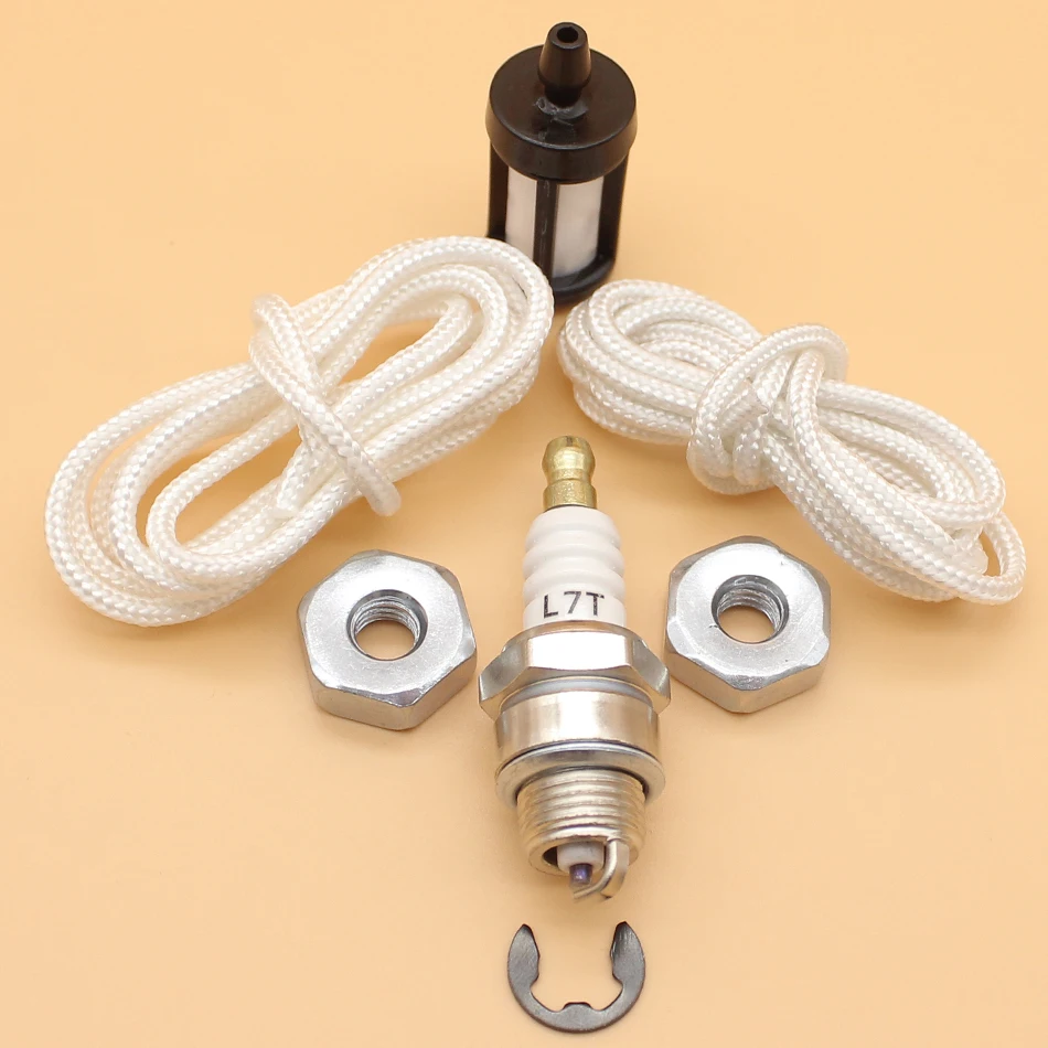 Starter เชือก M8บาร์ Nuts ชุดกรองน้ำมันเชื้อเพลิง Fit STIHL MS200 T MS210 MS230 MS240 MS250 MS260 020 021 023 025 026ลูกโซ่