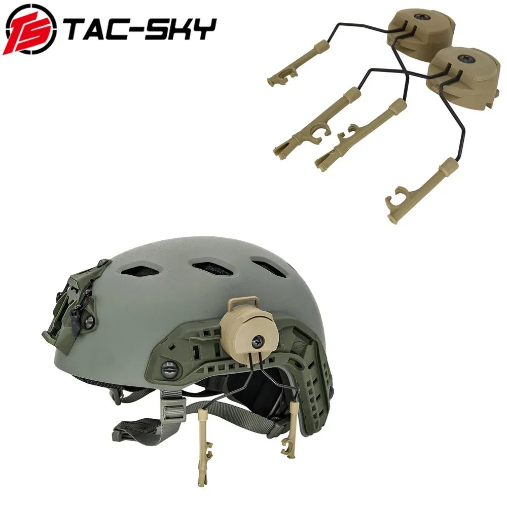 

TS TAC-SKY Tactical Helmet Fast Ops Core Helmet Rail Adapter Headset Stand For Comtac I II III IV XIP Headset