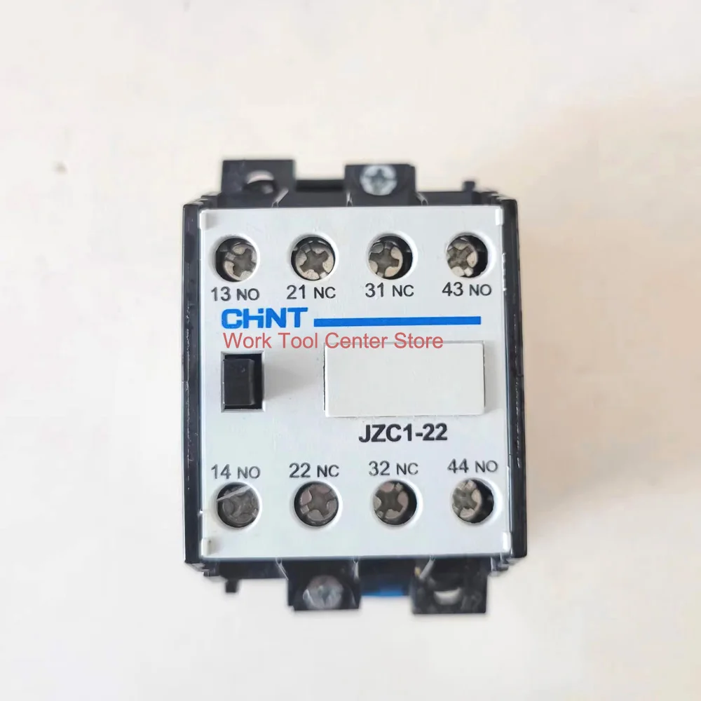 اتصالات مساعدة أصلية لمرحل المقاولين 110 فولت ملف JZC1-22/31/40/44/53/62/80 2NO 2NC 5NO 3NC 4NC DC220V 24V AC Chint 48V