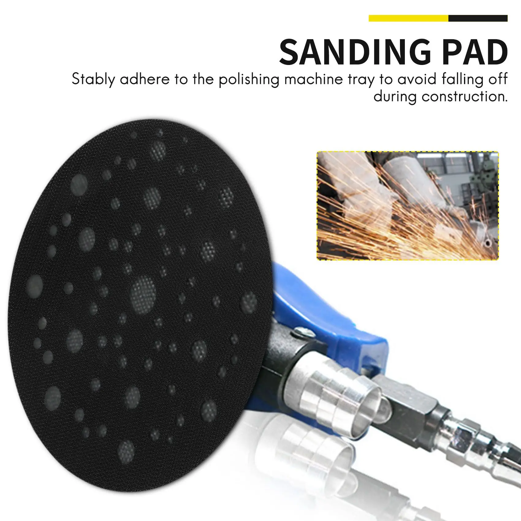 5 Pcs Protective Pad Ø 150Mm 67 Holes To Protect Your Sanding Pad Self-Adhesive Nylon, Protective Pad-B61B