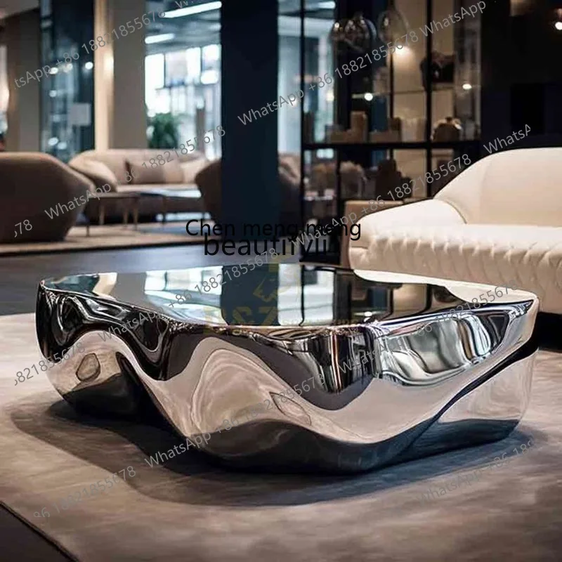 

X Living room model, table hotel home decoration coffee table light luxury coffee table art