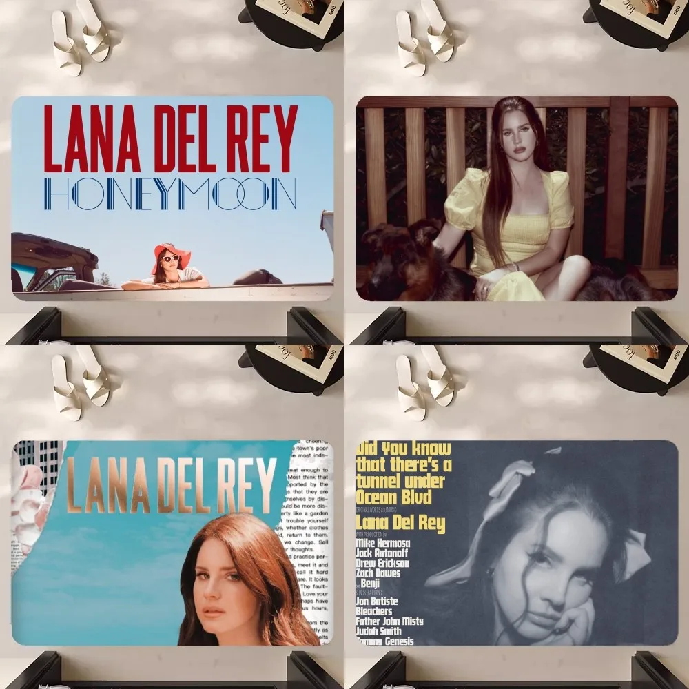 L-Lana Del Rey album  Floor Mat Anti-Slip Bathroom Kitchen Bedroom Living Room Entrance Rug Home Decor