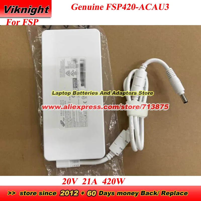 

Оригинальный адаптер переменного тока FSP 20 В 21 А 420 Вт FSP420-ACAU3 5,5x2,5 мм для адаптера питания игрового ноутбука MECHREVO